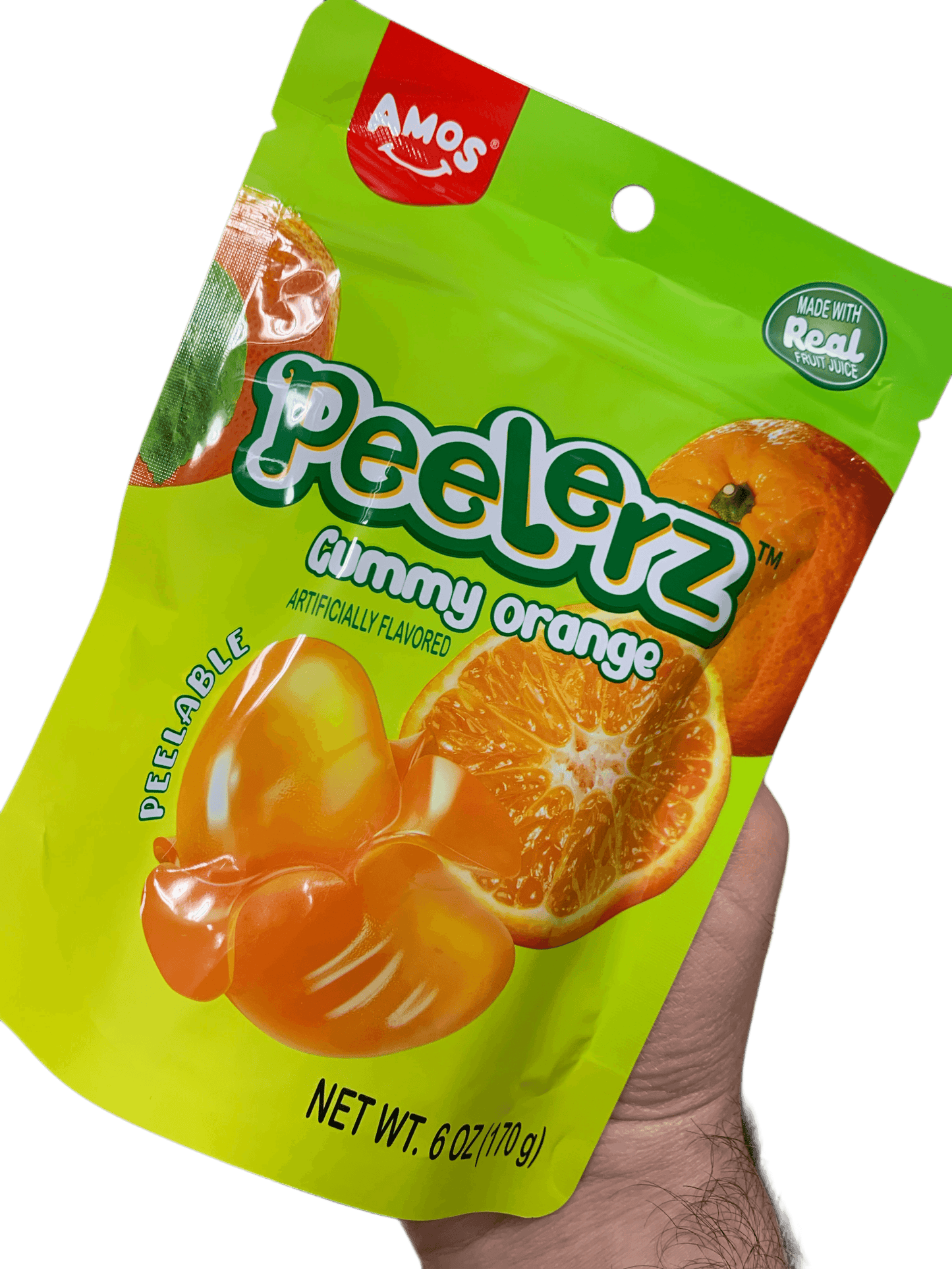 Amos Peelerz Orange Gummies 170G - U.S Edition