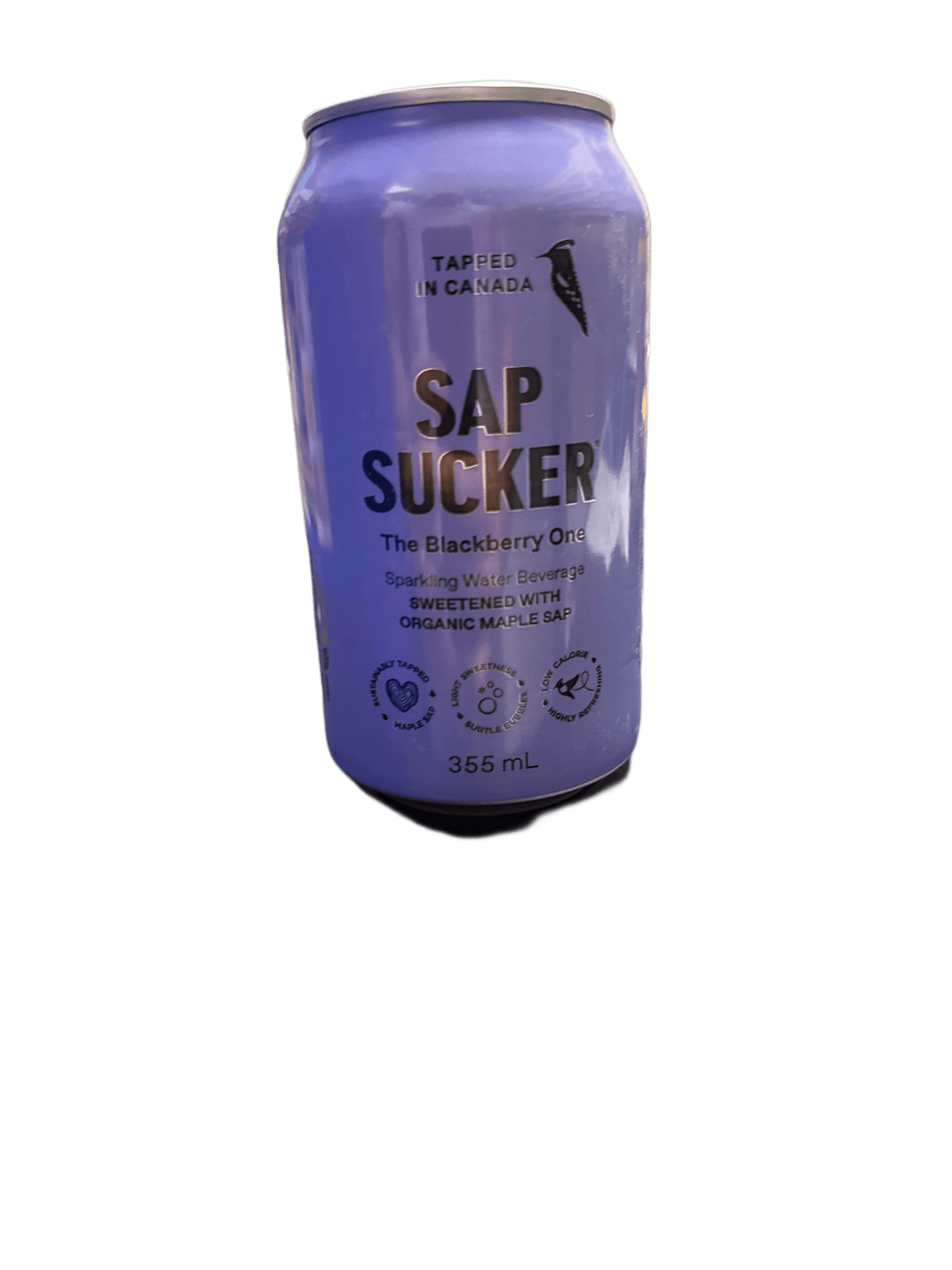 Sap Sucker Blackberry Sparkling Water Sweetened with Organic Maple Sap 355ML - Canadian Edition