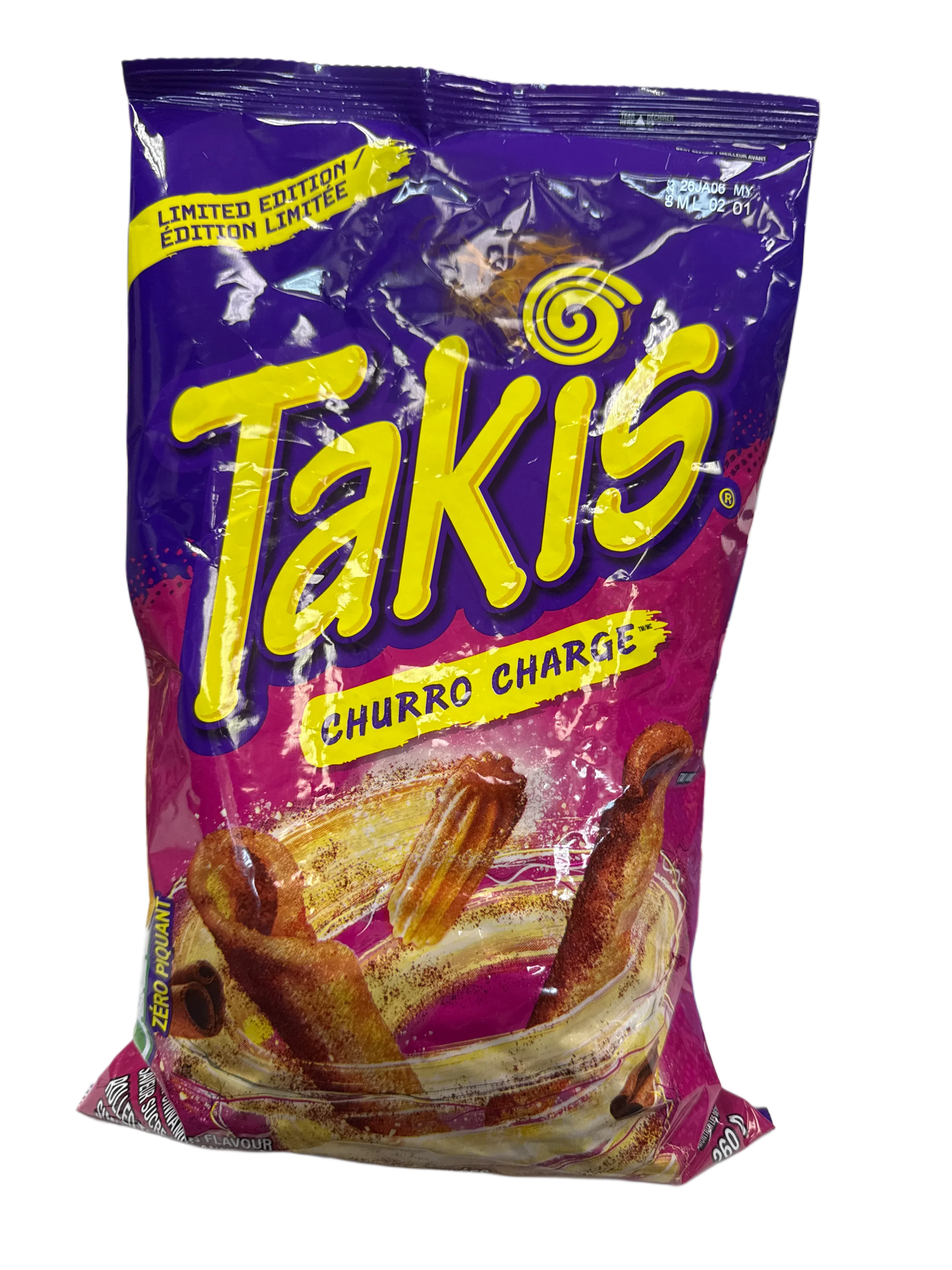 Takis Limited Edition Churro Charge 260G - Canadian Edition