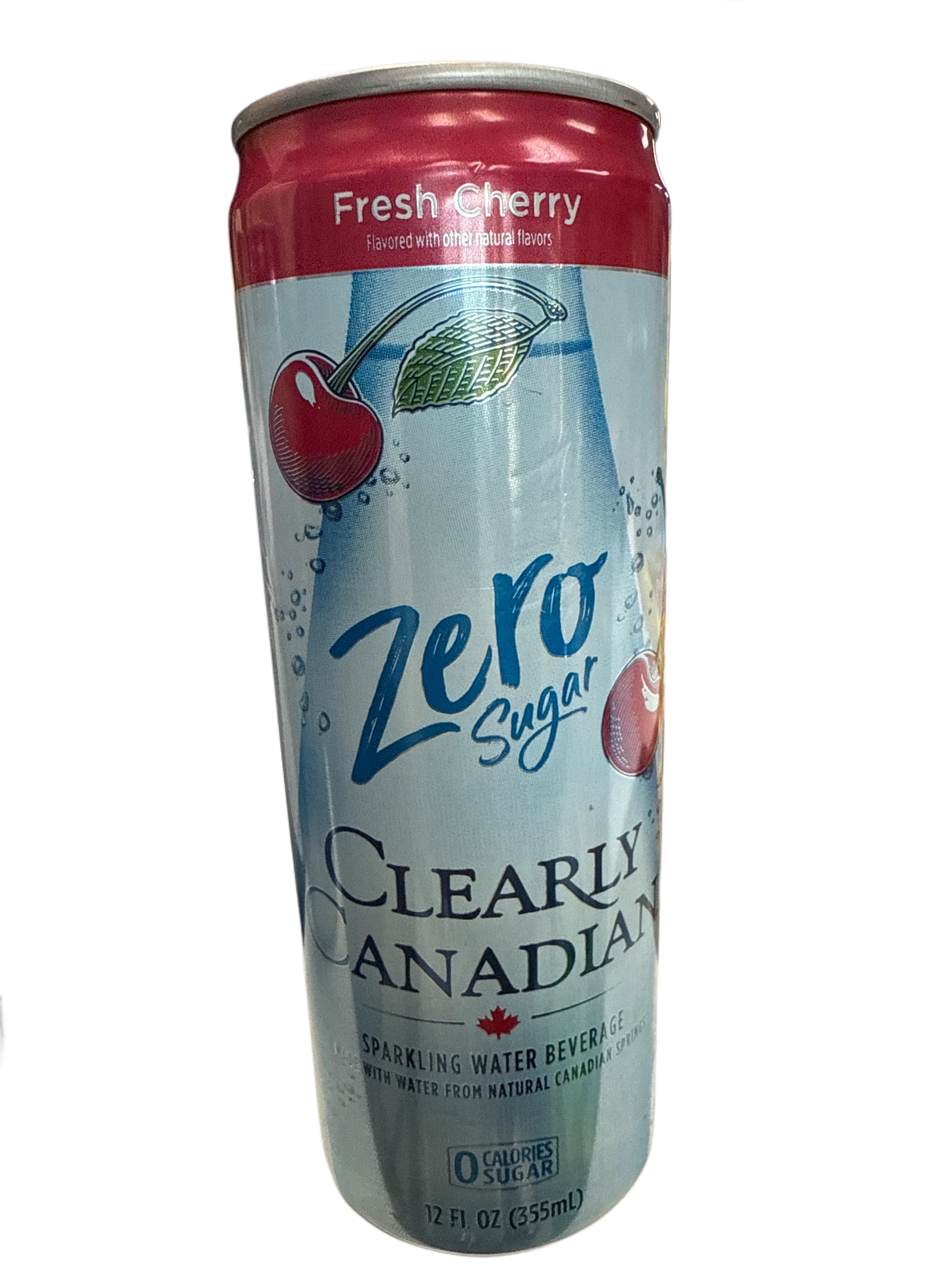 Clearly Canadian Zero Sugar Fresh Cherry Flavour 355ML - Canadian Edition