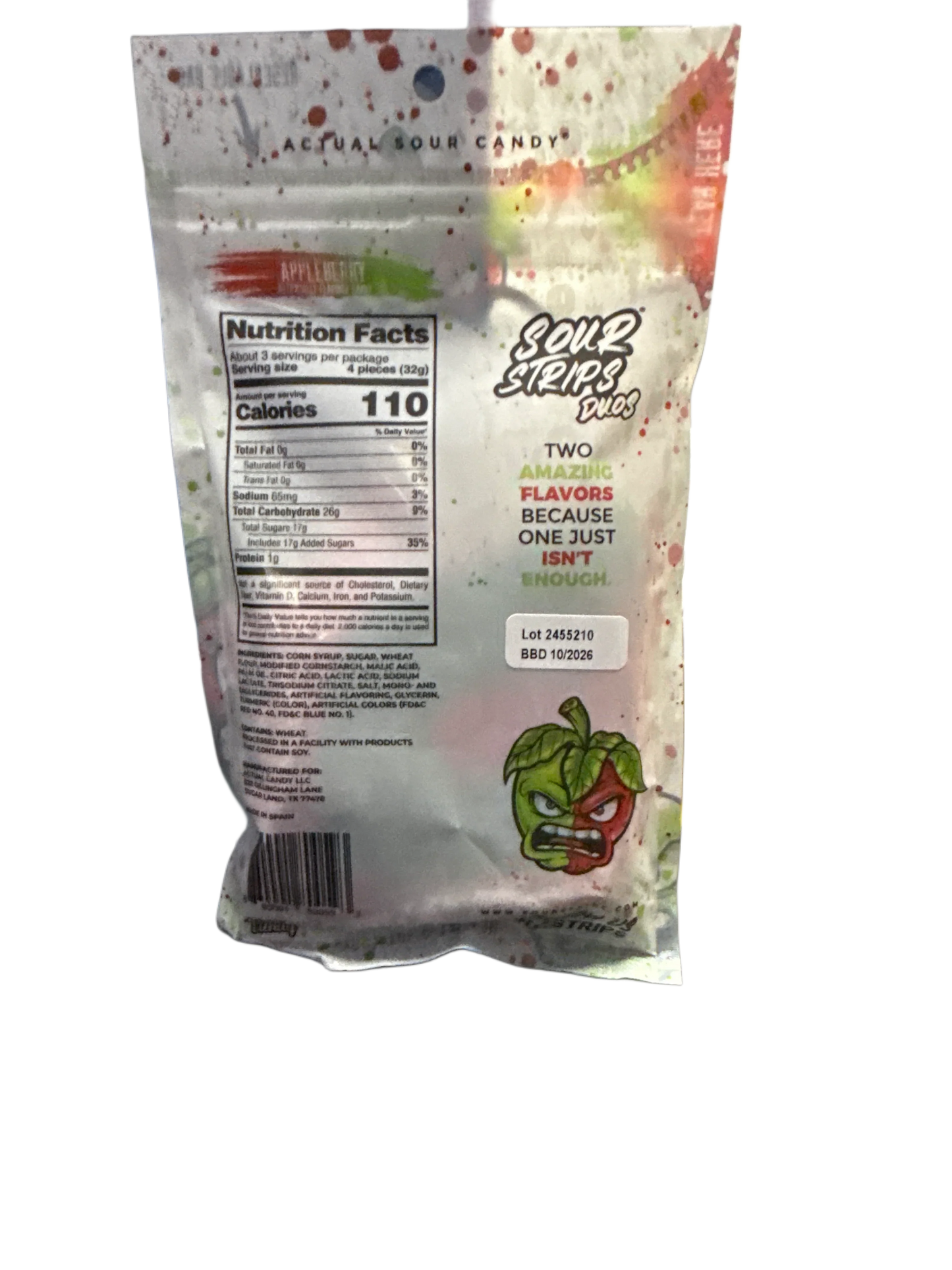Sour Strips Appleberry Flavour 96G - U.S Edition