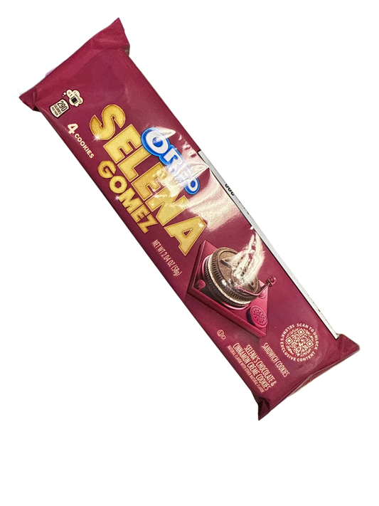 Oreo Selena Gomez Chocolate and Cinnamon Cream Cookies 58G - U.S Edition