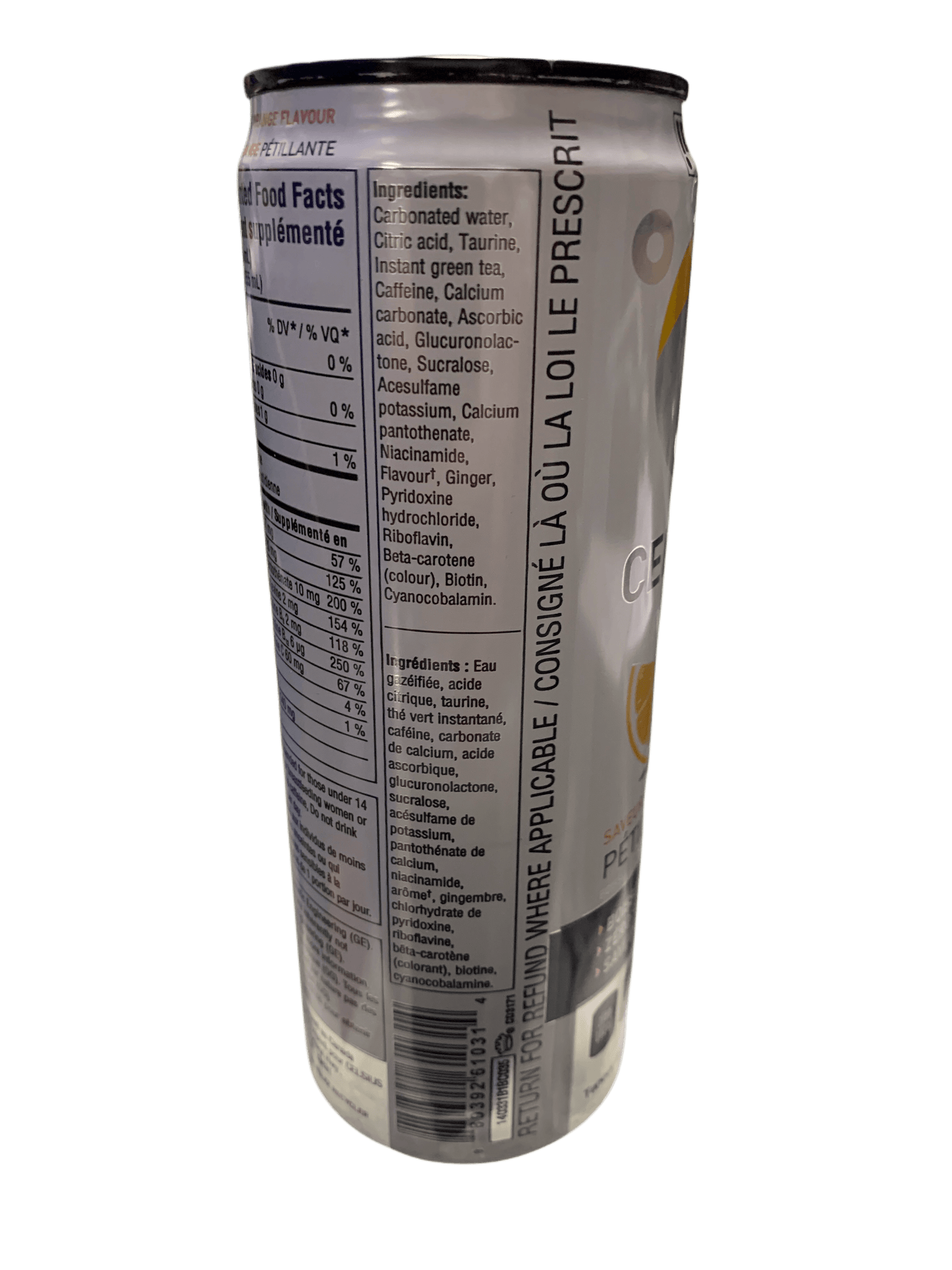 Celsius Sparkling Orange Zero Sugar Energy Drink 355ML - Canadian Edition