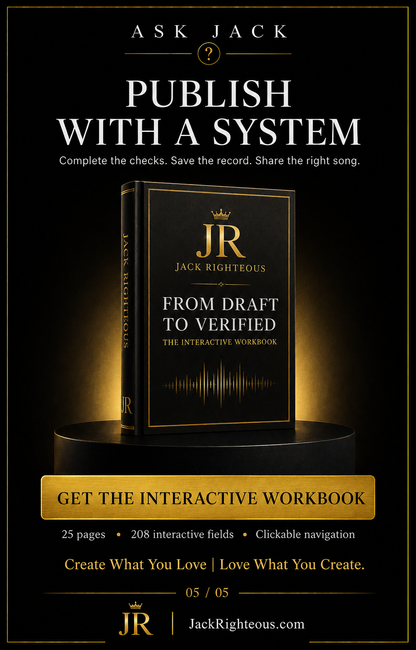 Suno Publish-Ready Interactive Workbook | Ask Jack