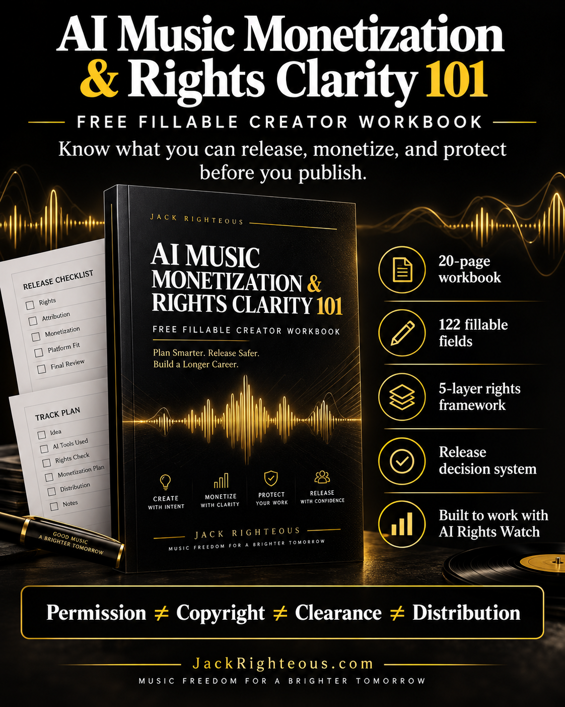 AI Music Monetization & Rights Clarity 101 (Free Guide for AI Creators)