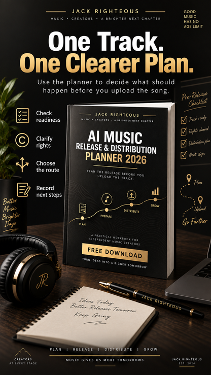 Free AI music creator release planner with evidence conditions blockers and next actions