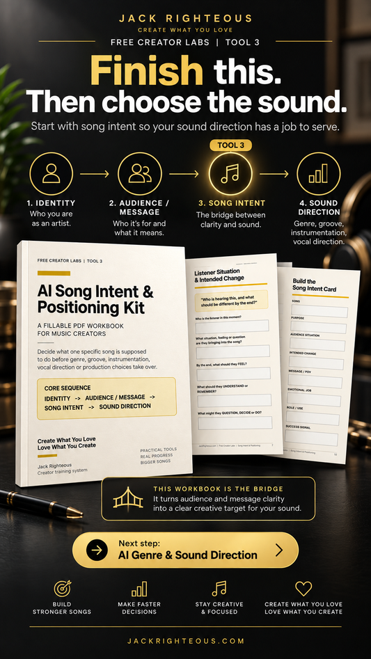 AI Song Intent & Positioning Kit | Free AI Music PDF