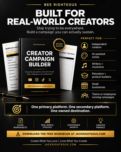 Creator Campaign Builder sales image showing real-world creators, sustainable platform focus and owned destination strategy