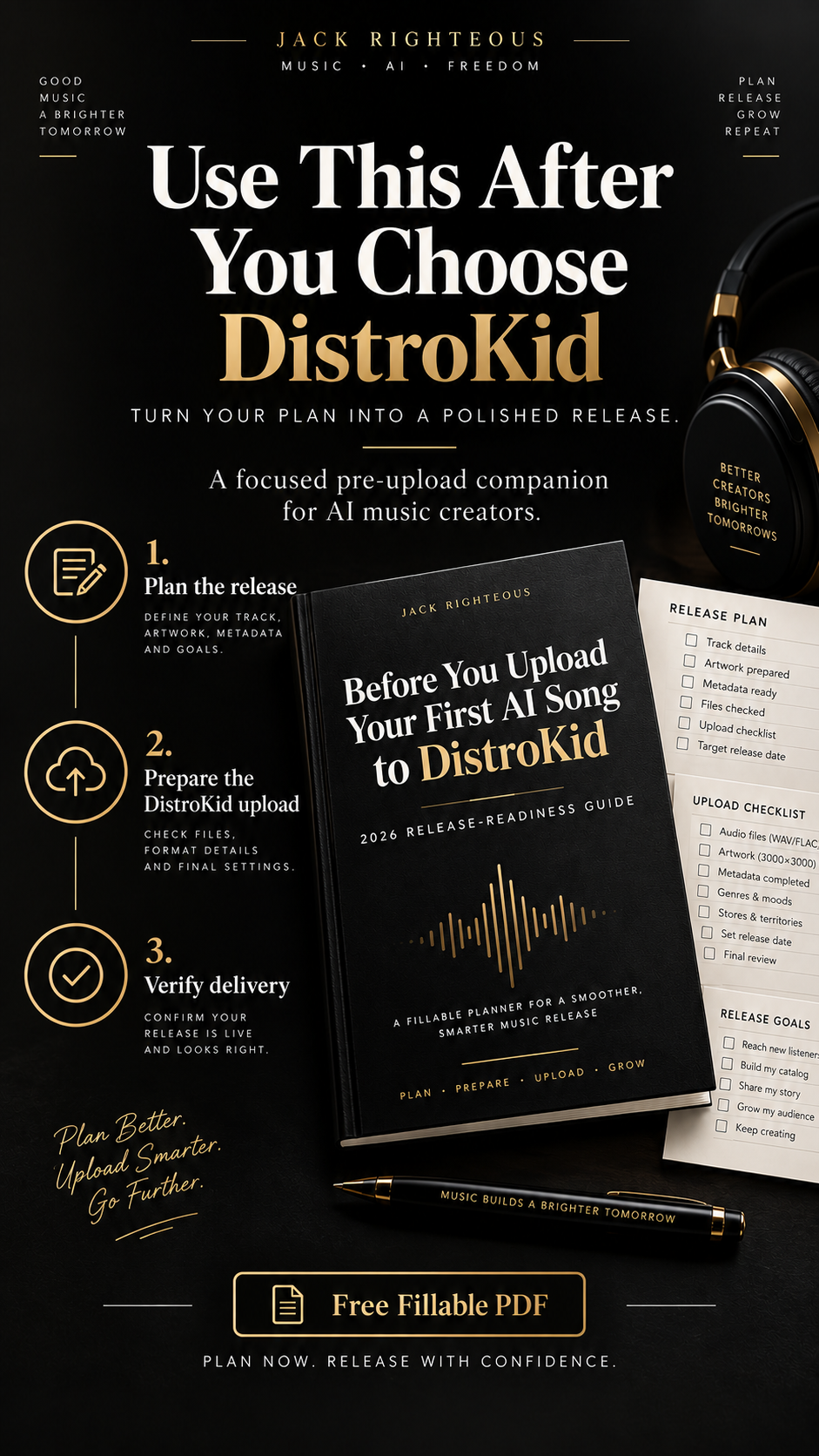 DistroKid AI music pre-upload companion workflow from release planning to upload preparation and delivery verification