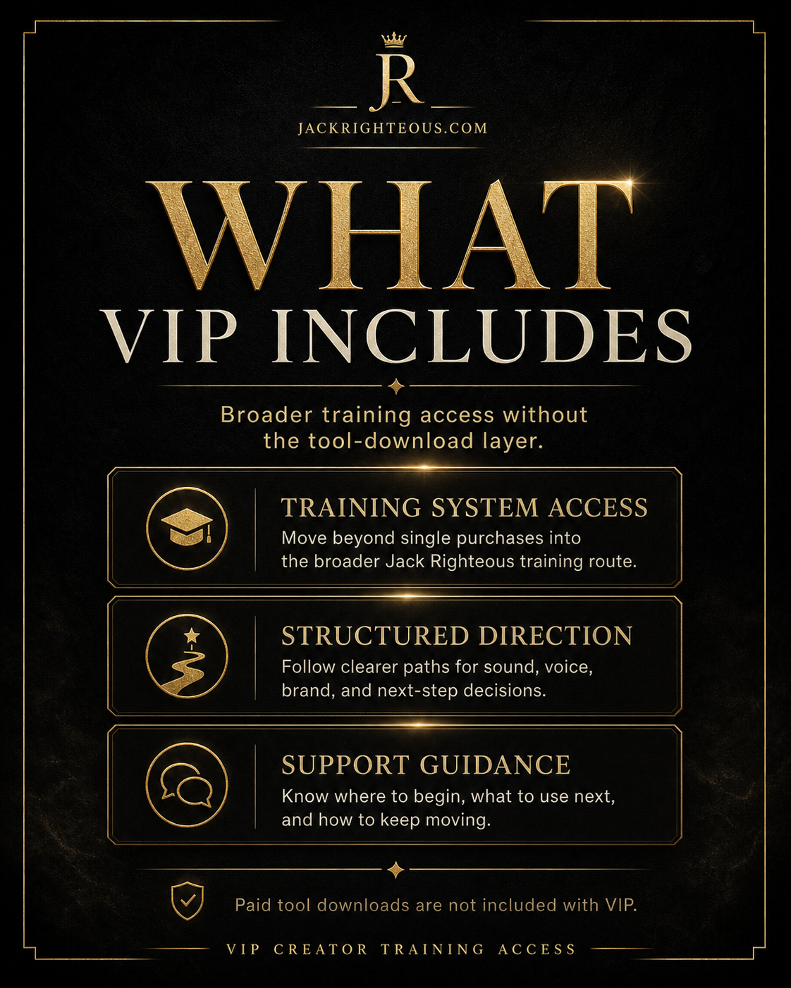 VIP AI Creator Training Access | Jack Righteous