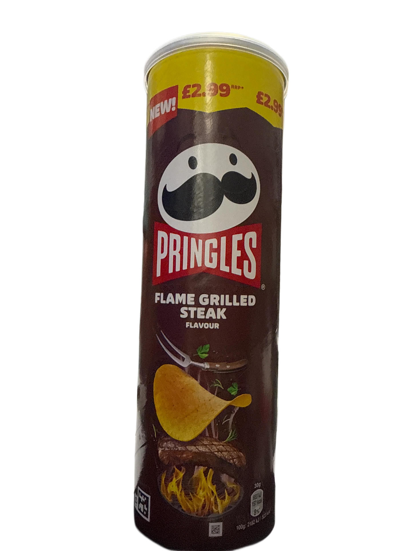 Pringles Flame Grilled Steak Flavour 165G - U.K Edition