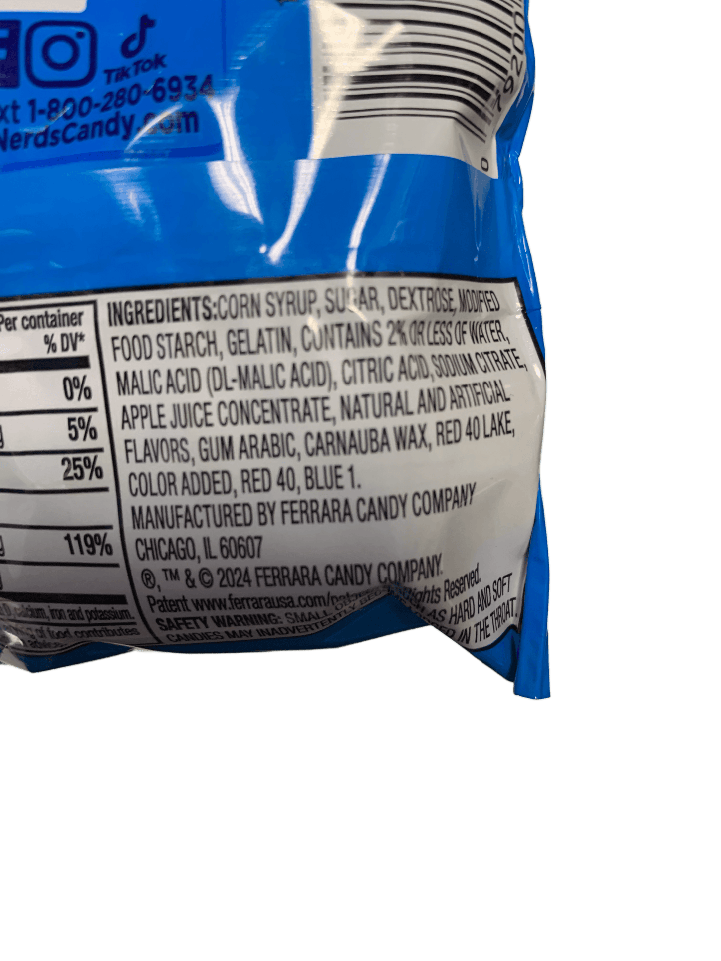 Nerds Gummy Clusters Berry Punch Rush Share Pack 30G - U.S Edition