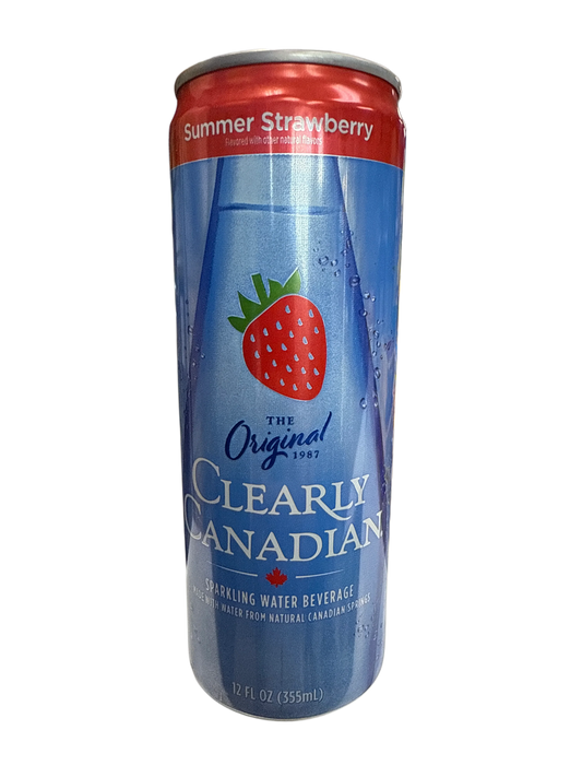 Clearly Canadian Summer Strawberry Flavour 355ML - Canadian Edition