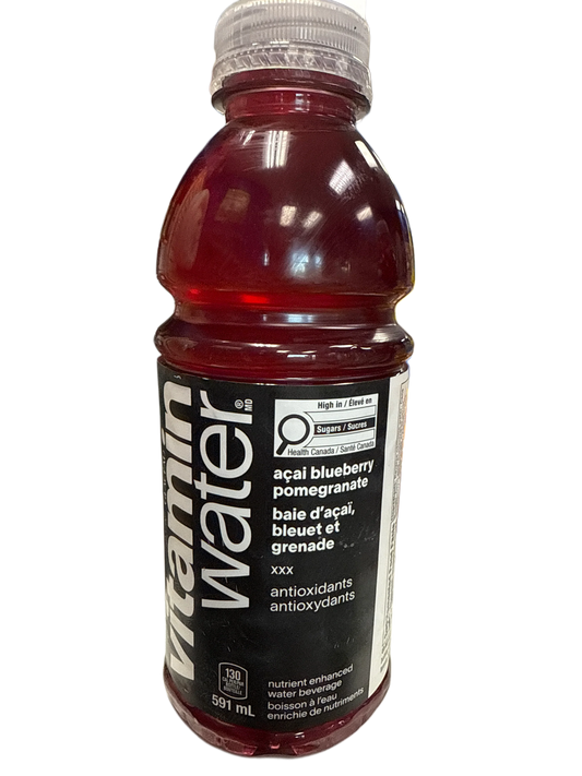 Vitamin Water Acai Blueberry Pomegranate Flavour 591ML *MAY BE DENTED* - Canadian Edition