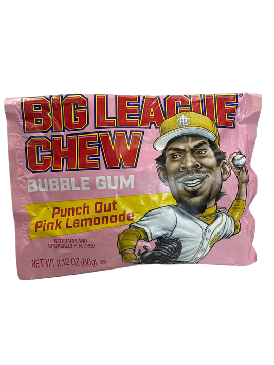 Big League Chew Punch Out Pink Lemonade 60G - U.S Edition