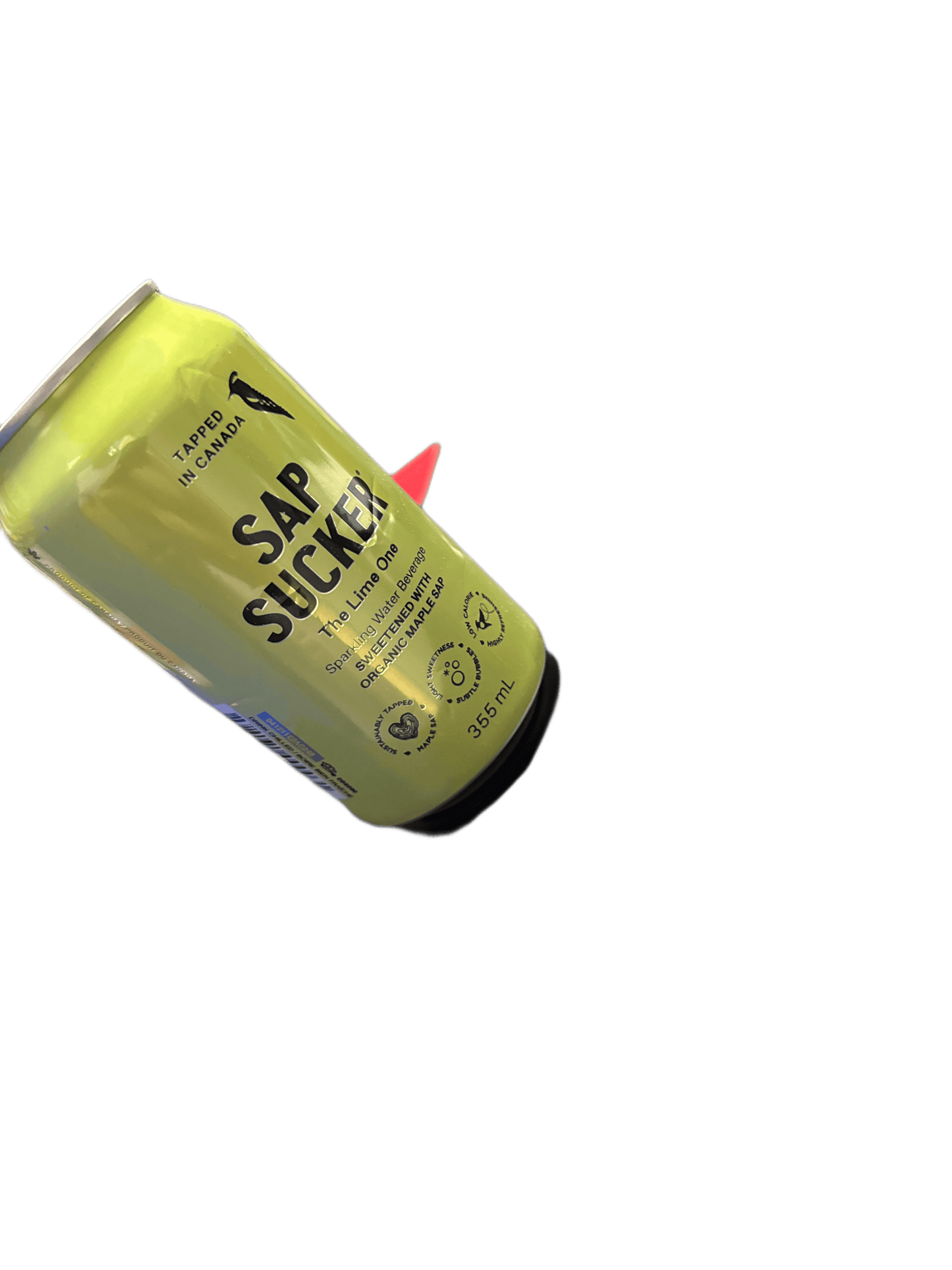 Sap Sucker Lime Sparkling Water Sweetened with Organic Maple Sap 355ML - Canadian Edition