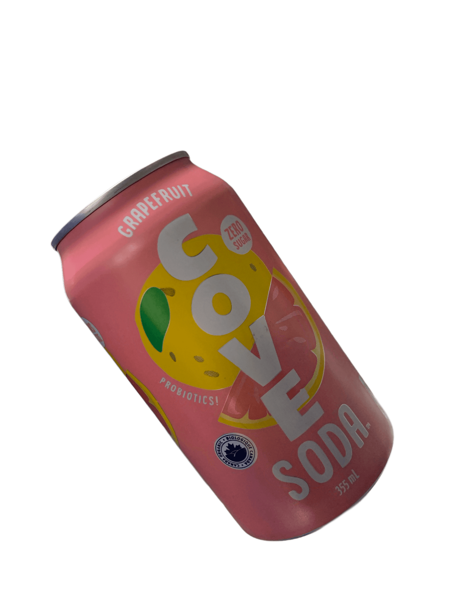 Cove Prebiotic's Zero Sugar Grapefruit Flavoured Soda 355ML - Canadian Edition