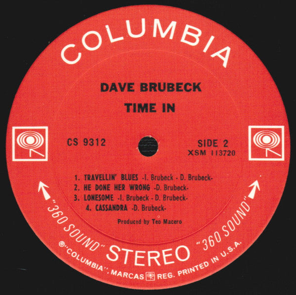 Dave Brubeck – Time In - 1966 US Original!