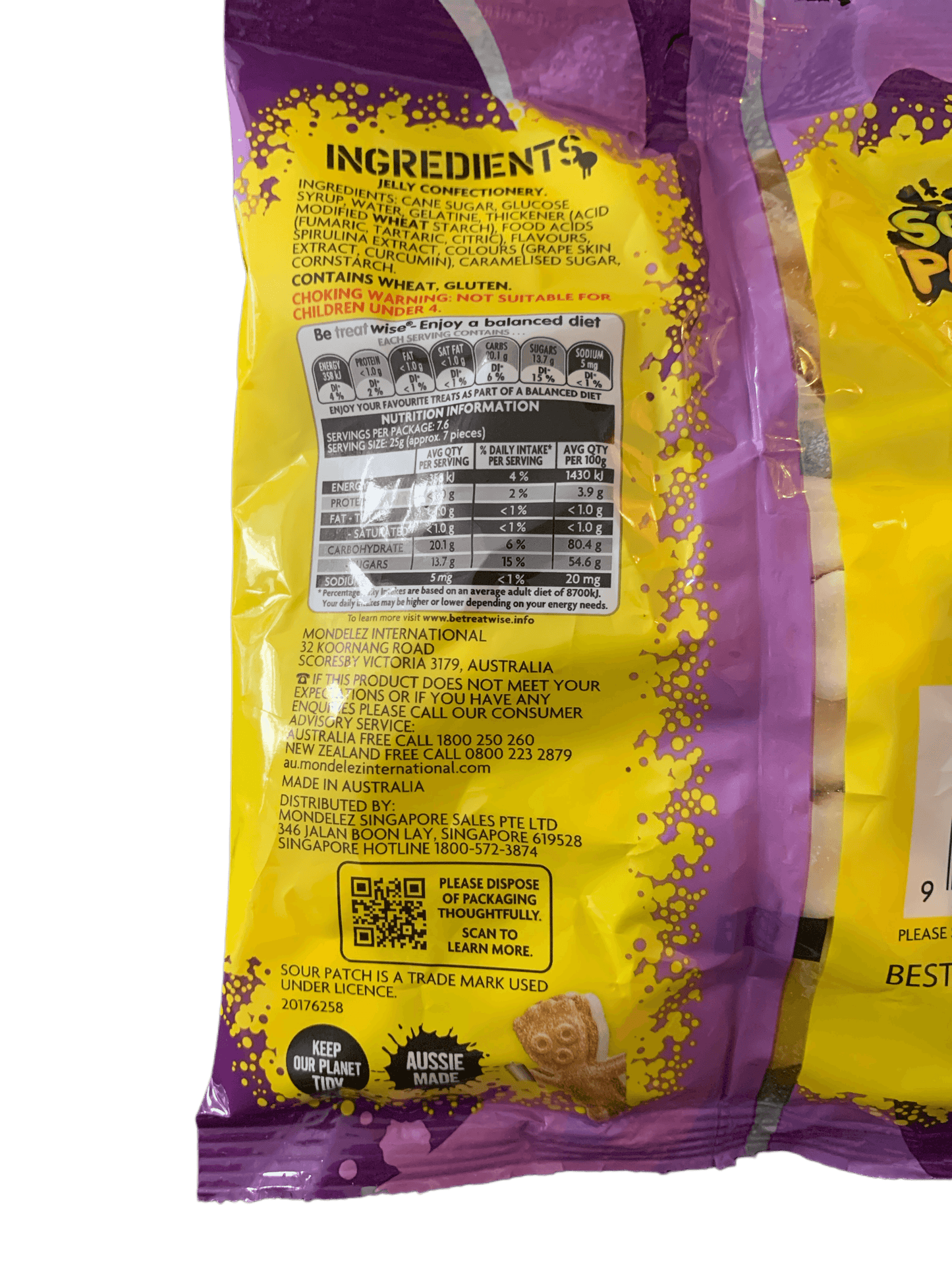 Sour Patch Kids Layers 190G - Australian Edition