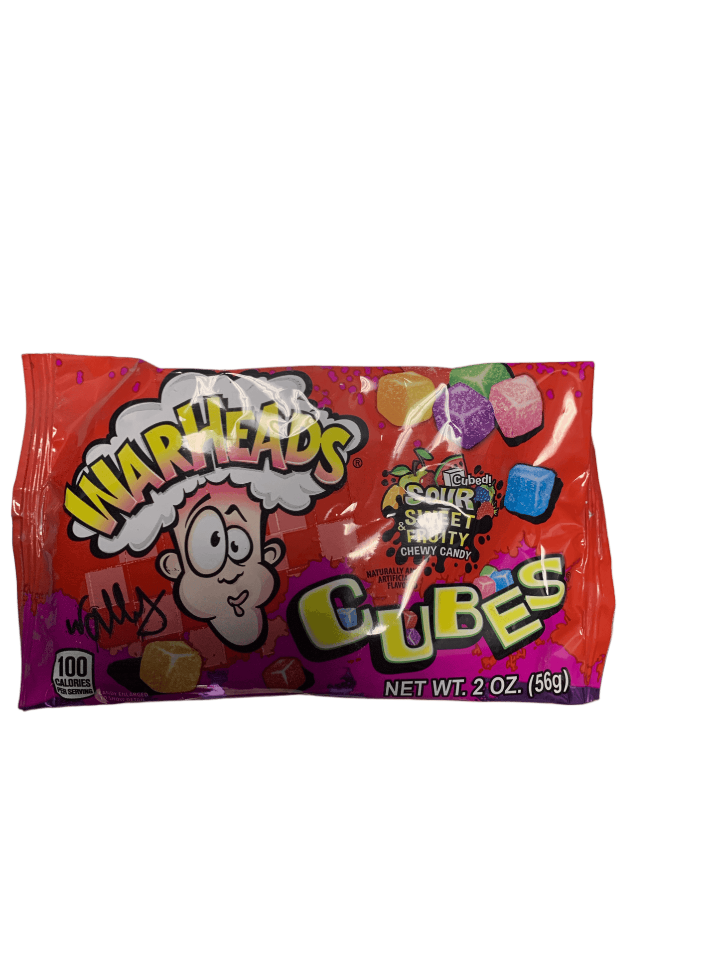 Warheads Cubes Sour and Sweet Chewy Candy 56G - U.S Edition
