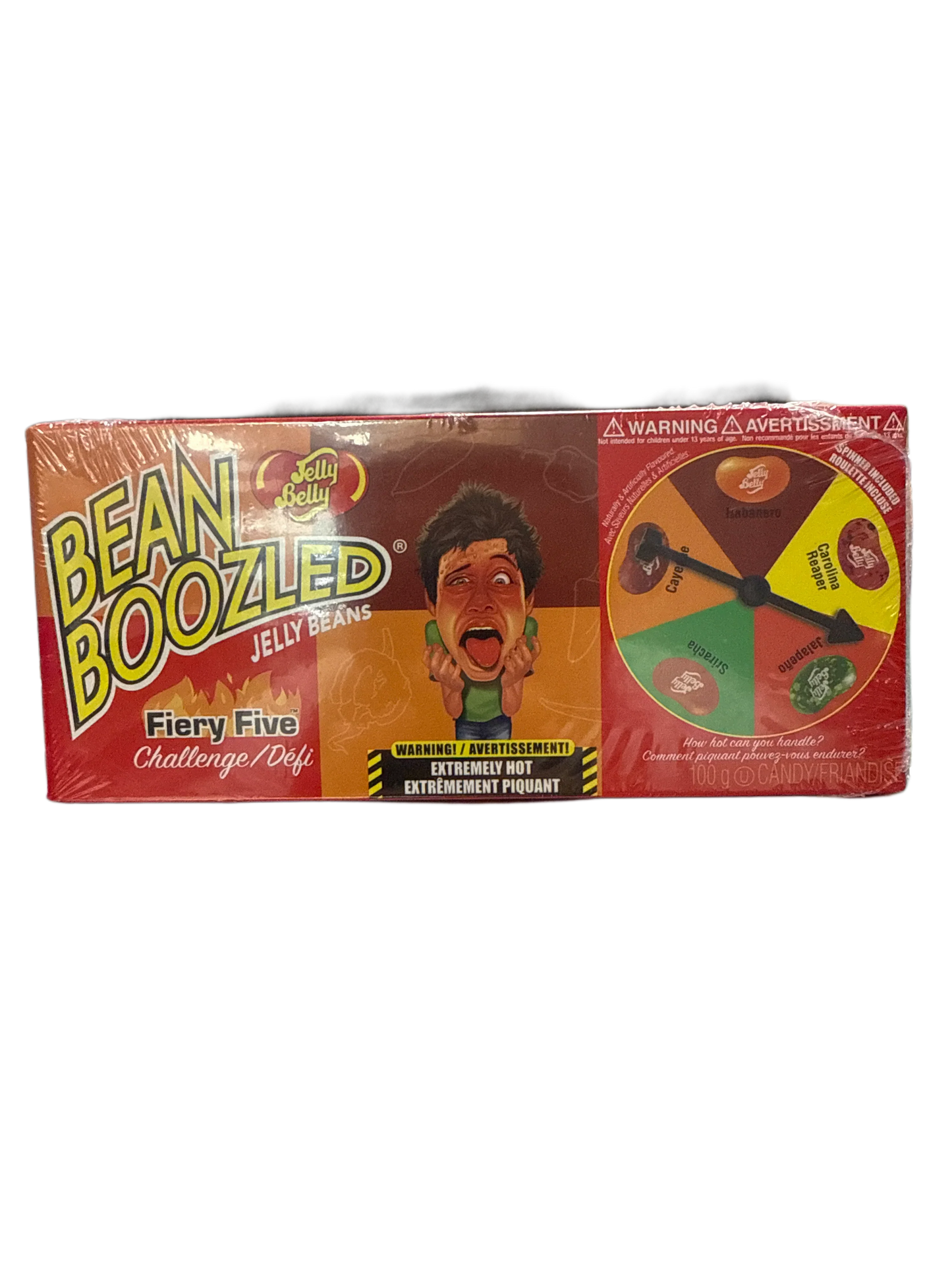Jelly Belly Bean Boozled Fiery Five Challenge Jelly Bean Theatre Box Game 100G - U.S Edition