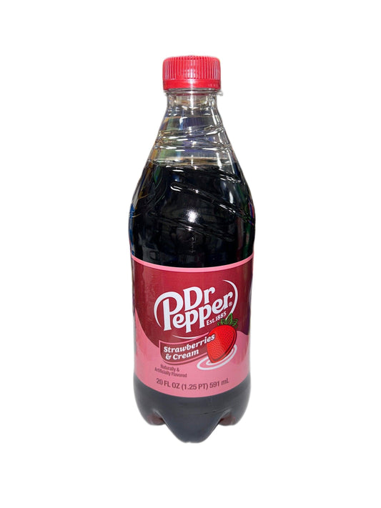Dr. Pepper Strawberries & Cream Bottle - 20OZ