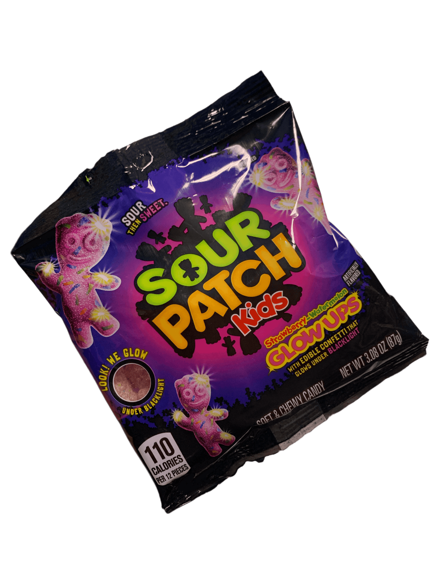 Sour Patch Kids Glow-Ups Strawberry Watermelon Candy 87G - Mexican Edition