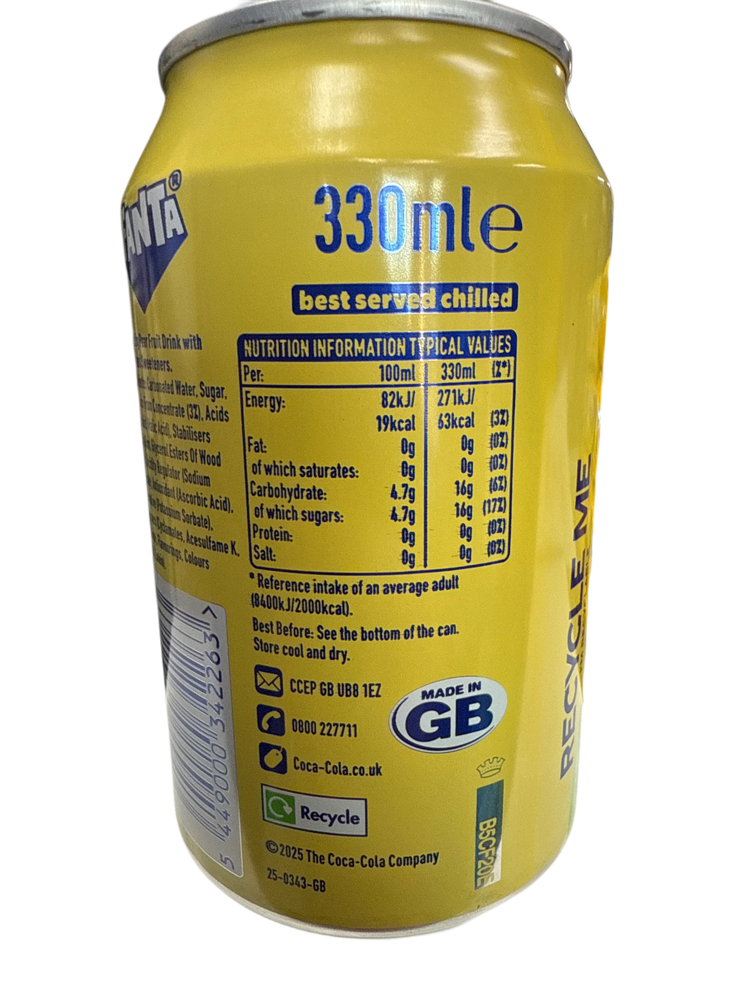 Fanta Pear Flavoured Can 355ML - U.K Edition