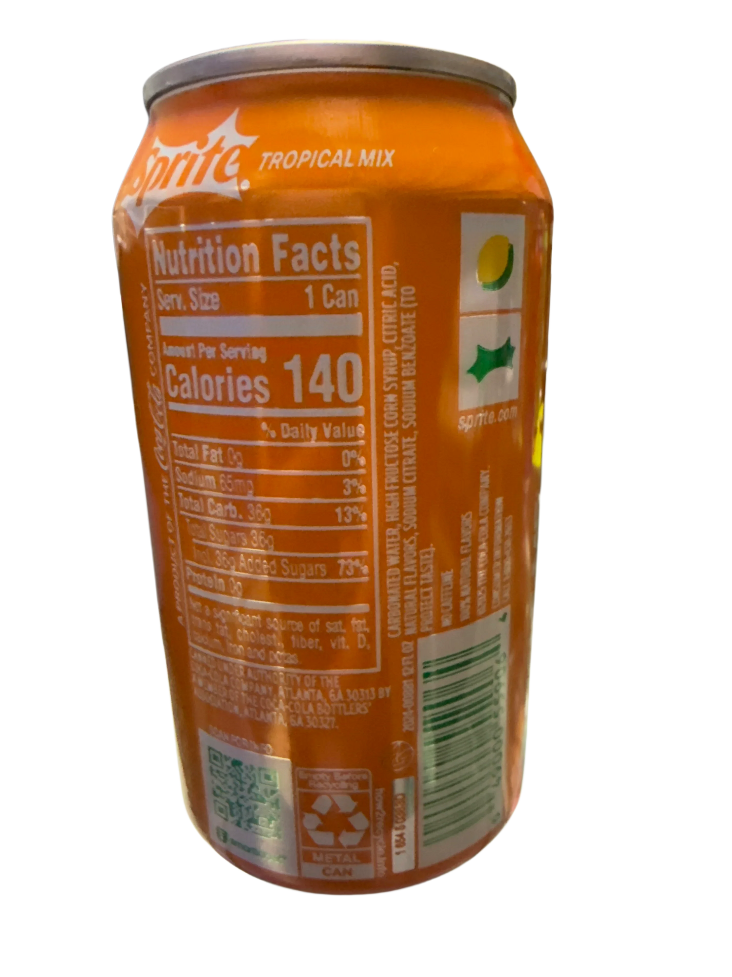 Sprite Tropical Mix Can 355ML - U.S Edition