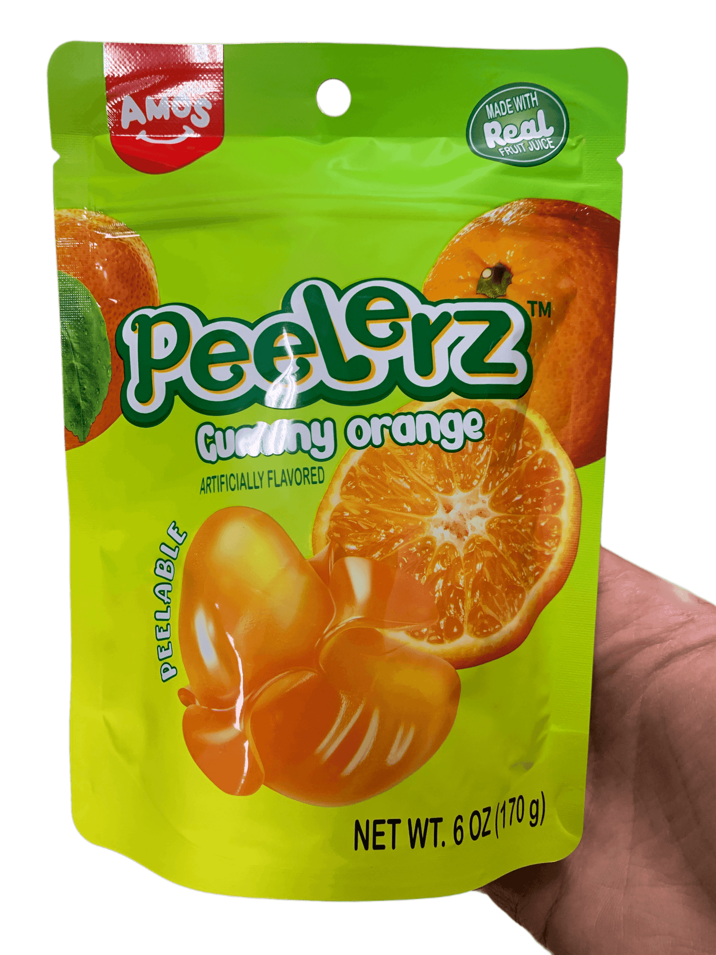 Amos Peelerz Orange Gummies 170G - U.S Edition