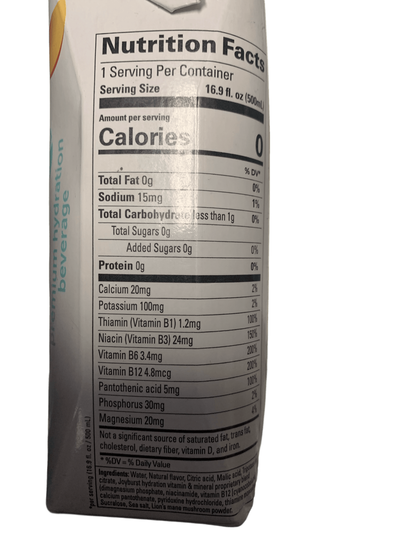 Joyburst Renew Mind + Body Peach Hydration Drink 500ML