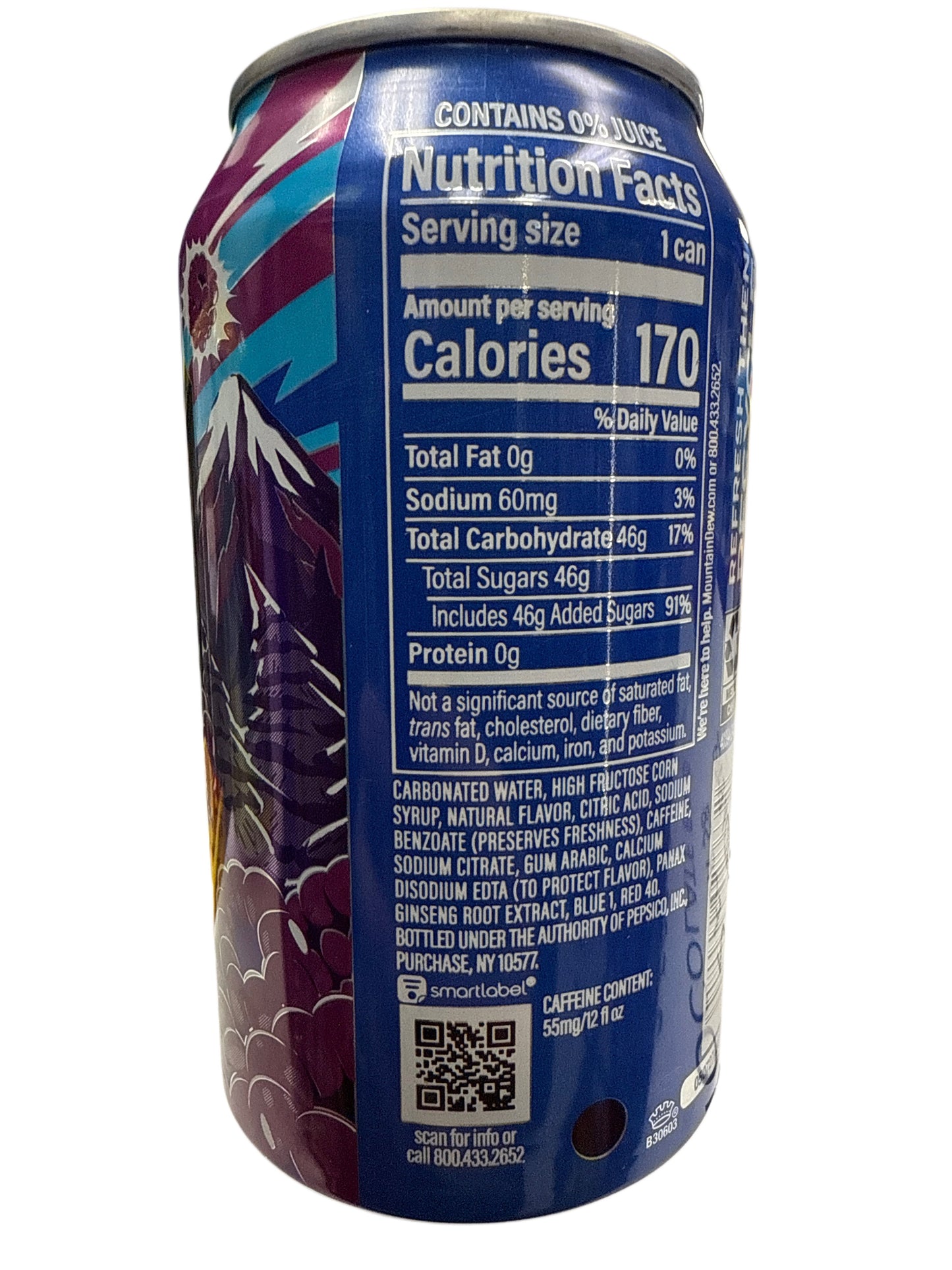 Mountain Dew Voltage Can 355mL