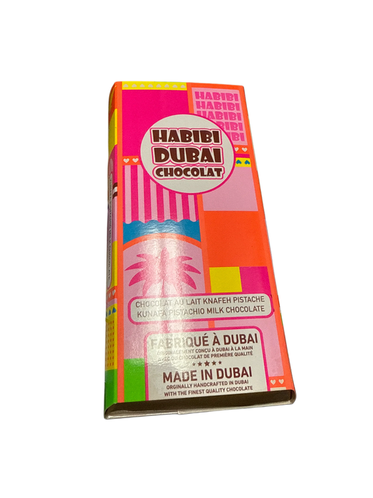 Habibi Dubai Kunafa Pistachio Milk Chocolate 200G - Dubai Edition