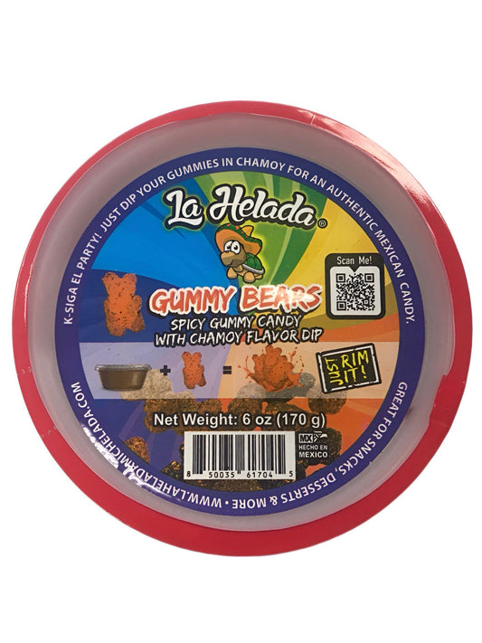 La Helada Spicy Gummy Bears Candy With Chamoy