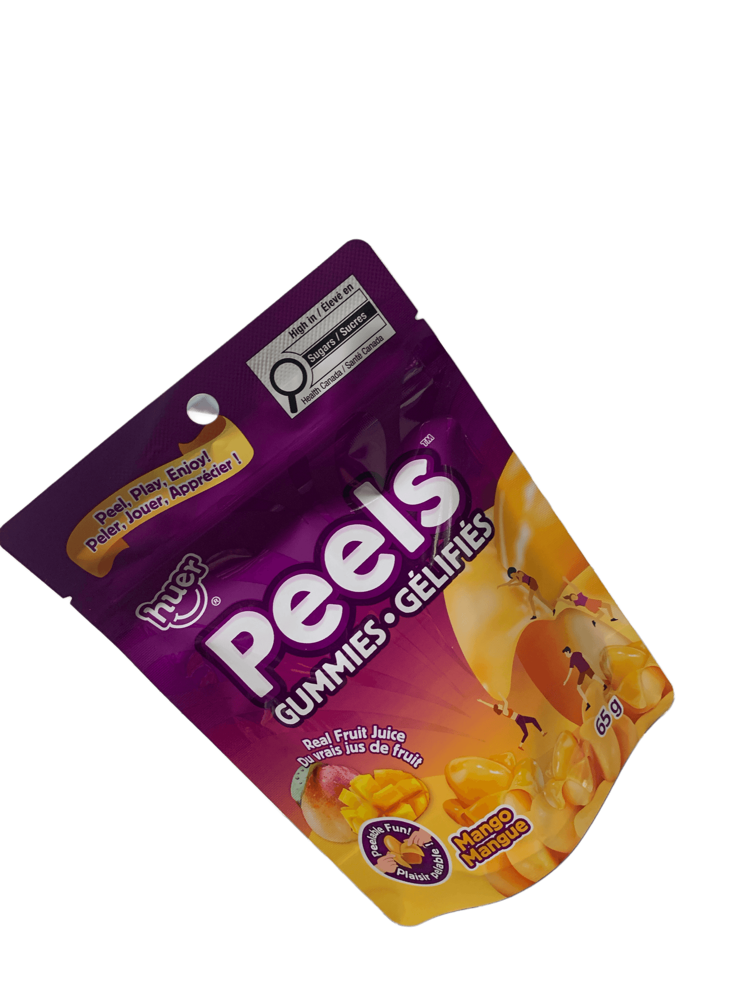 Huer Peel Gummies Mango 65G - Canadian Edition