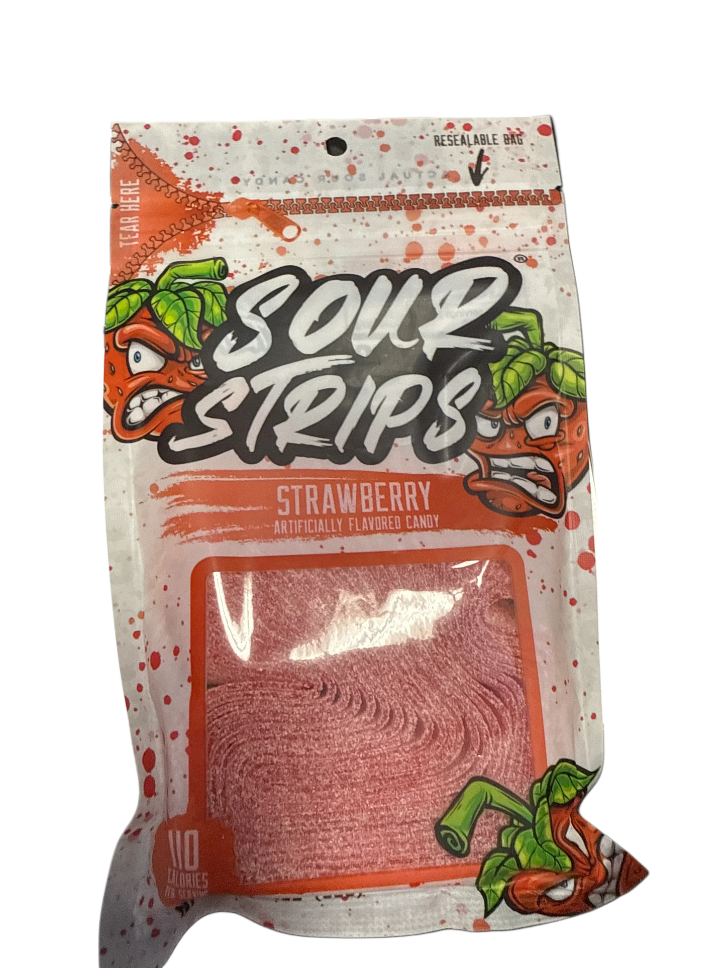 Sour Strips Strawberry 96G - U.S Edition