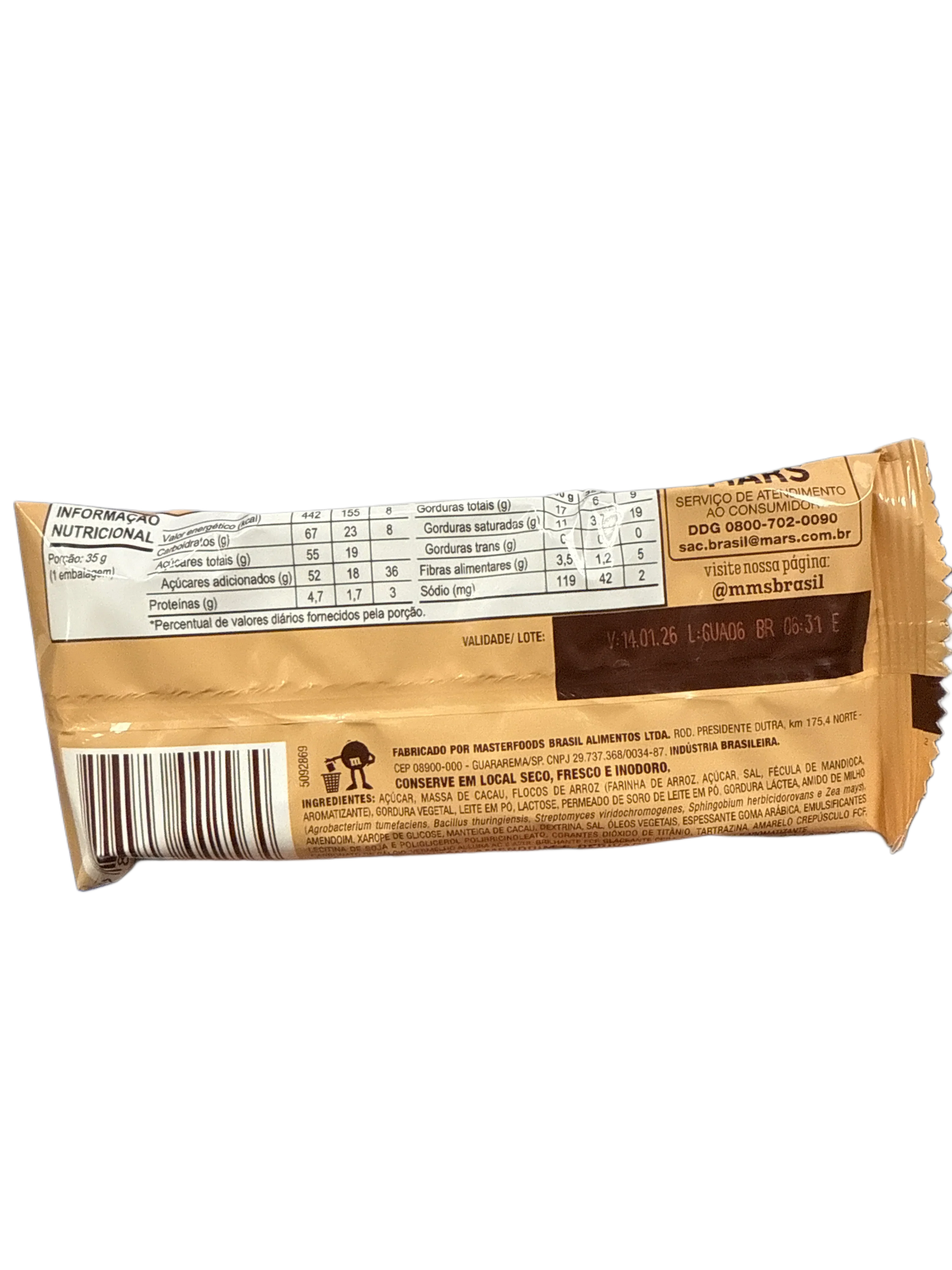 M and M's Limited Edition Popcorn Flavoured Chocolate 35G - Brazilian Edition