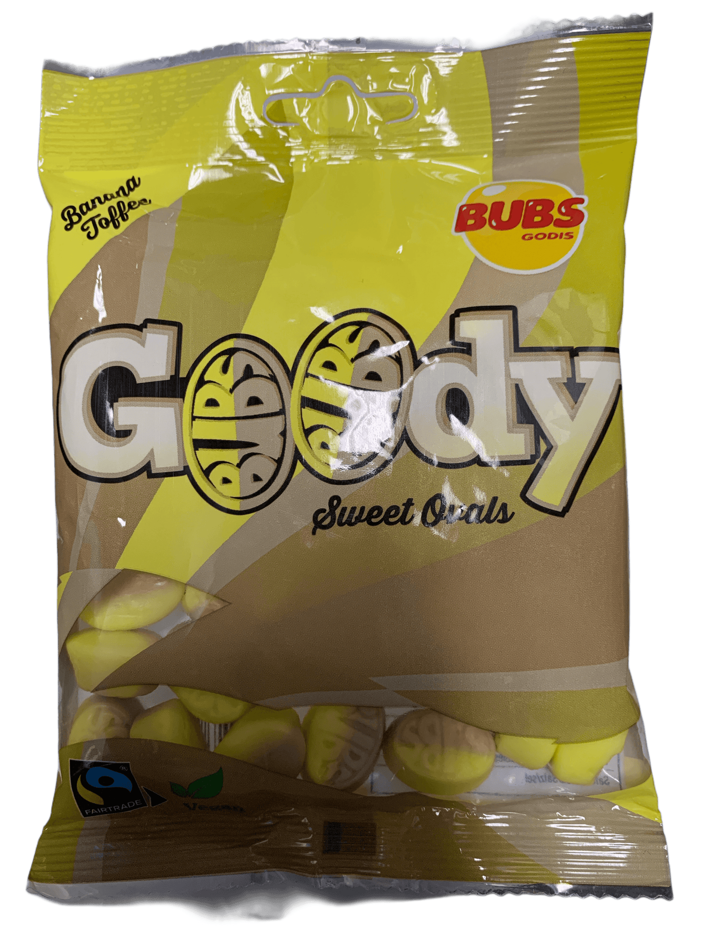 BUBS Godis Goody Banana Toffee Candy Bag 90G - Sweden Edition