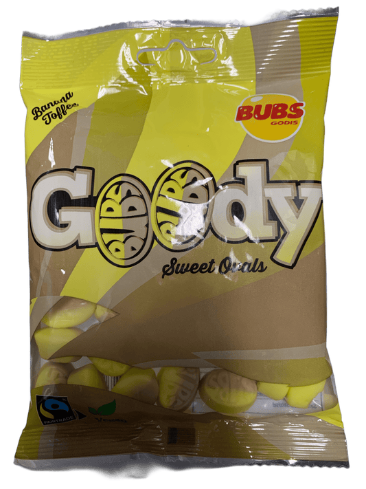 BUBS Godis Goody Banana Toffee Candy Bag 90G - Sweden Edition