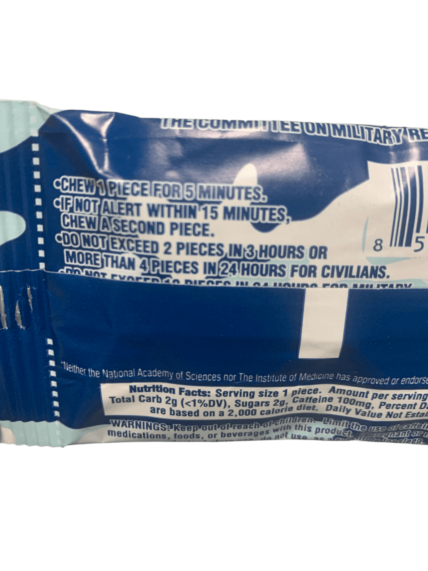 M.E.G Military Energy Gum 5 Pieces - U.S Edition