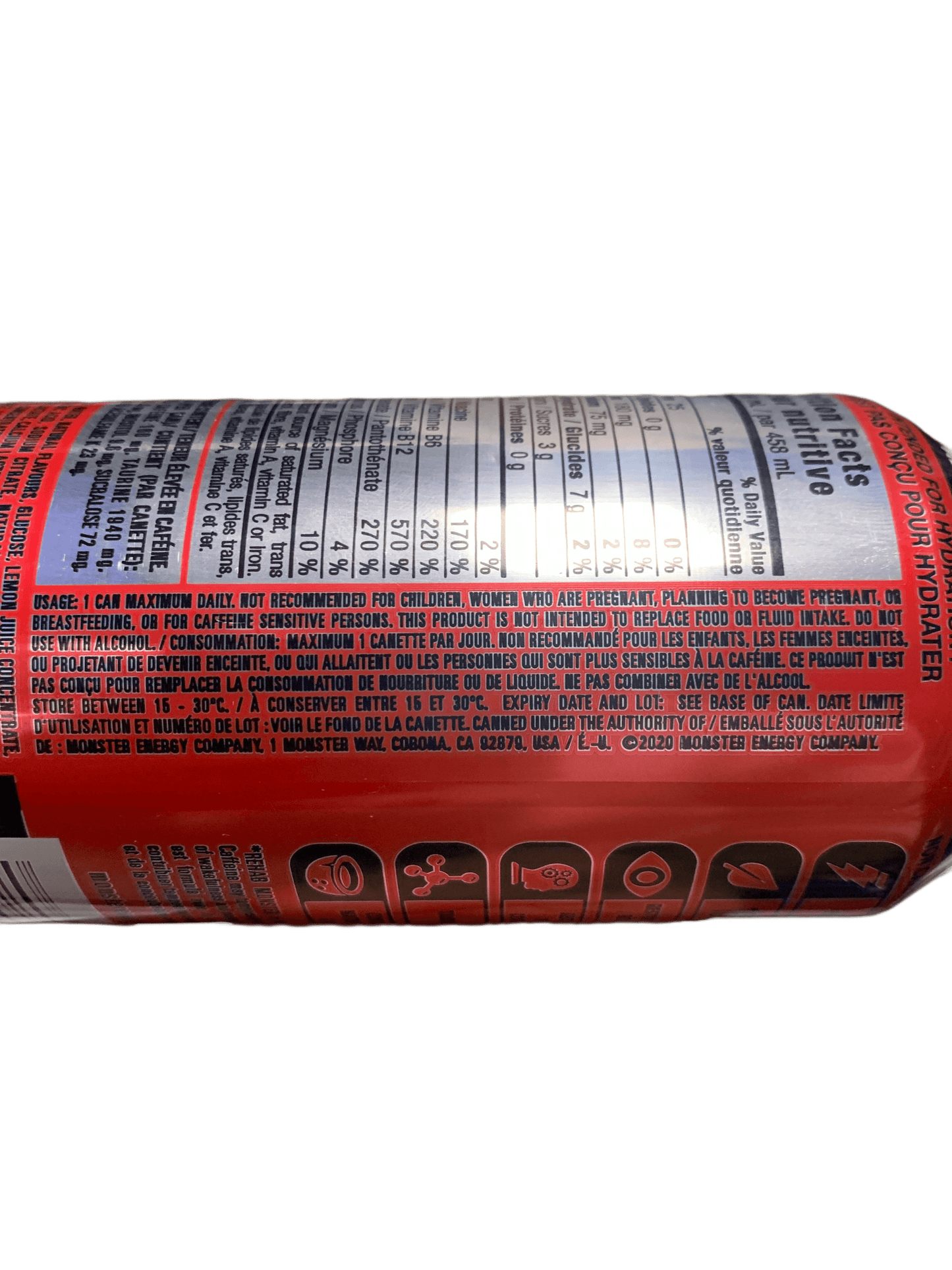Monster Rehab Strawberry Lemonade Energy Drink 458ML - U.S Edition