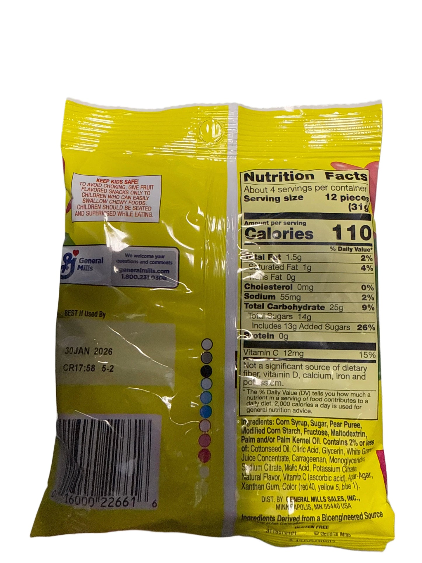 Fruit Gushers Watermelon And Sour Apple 120G - U.S Edition