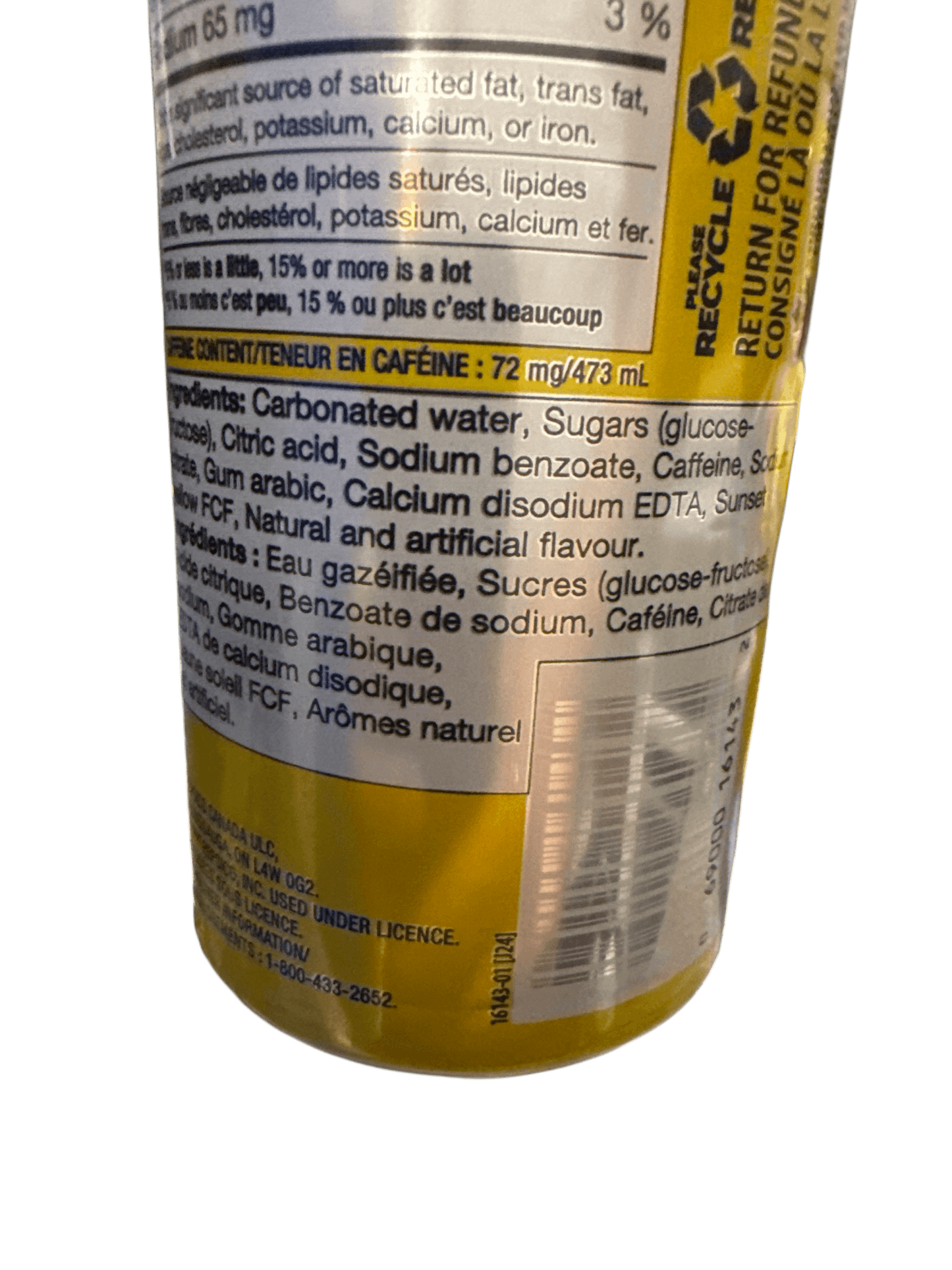 Mountain Dew Baja Laguna Lemonade Flavoured Can 473ML - U.S Edition