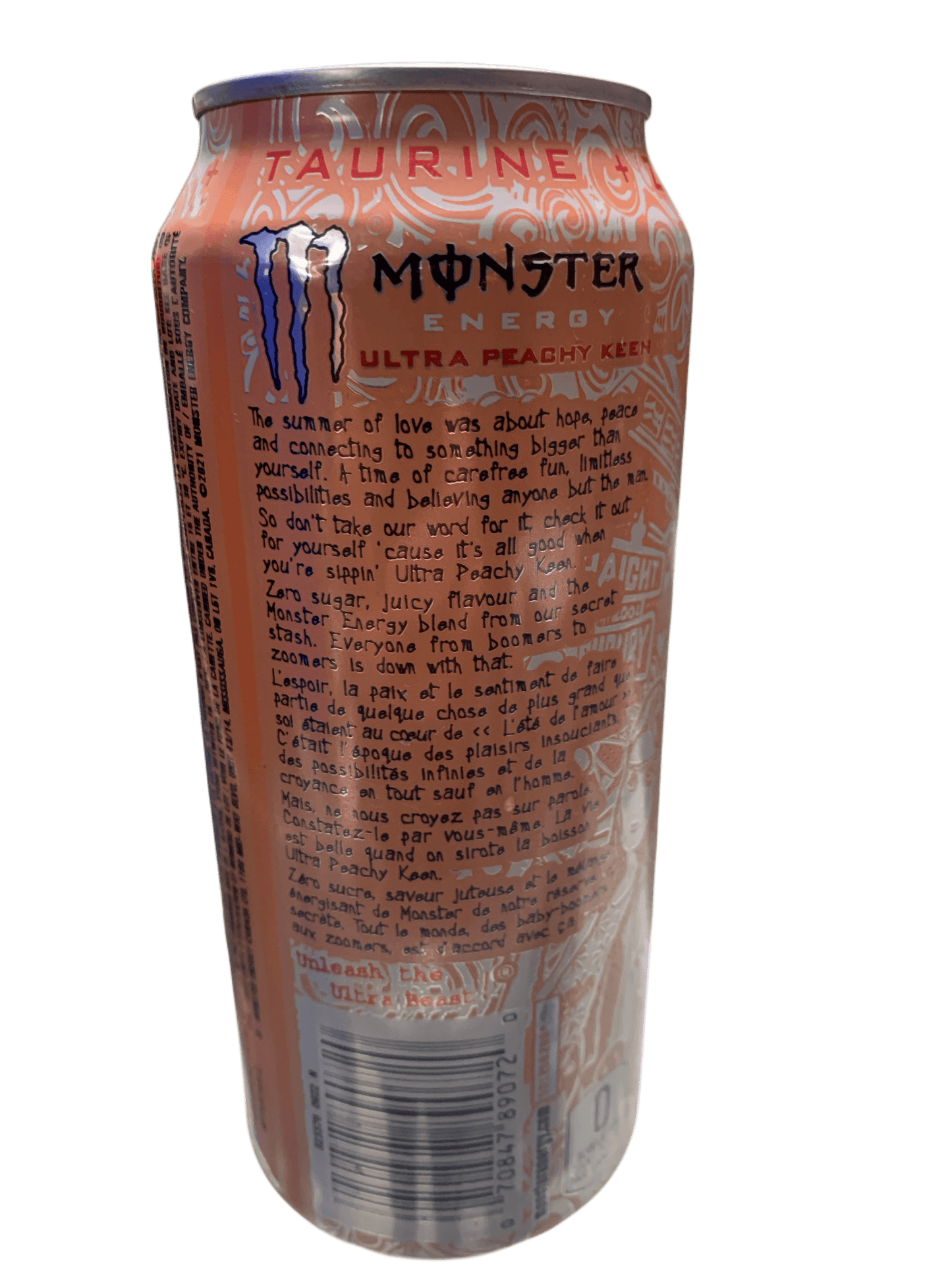 Monster Energy Drink Ultra Peachy Keen 473ML - Canadian Edition