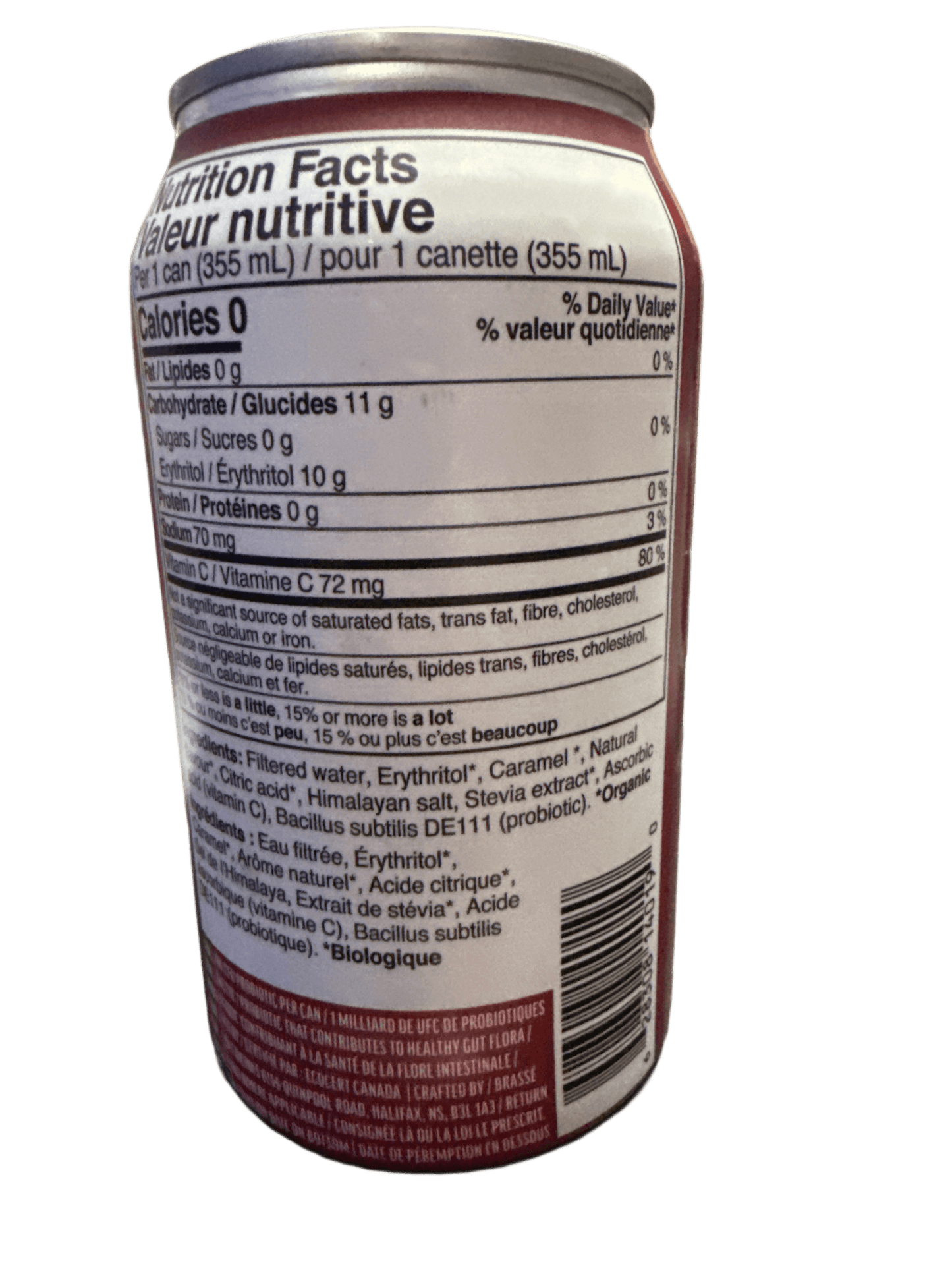 Cove Dr Cove Cherry Cola Flavoured Prebiotic Soda 355ML - Canadian Edition