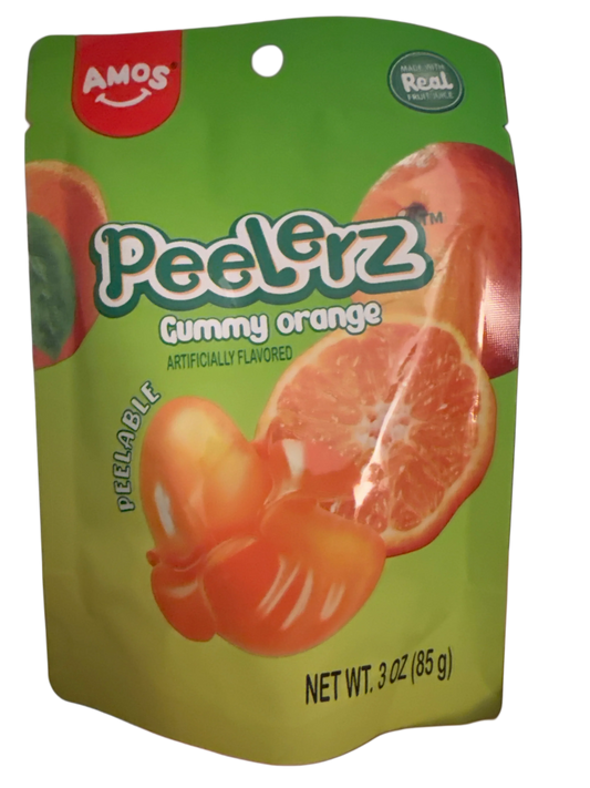 Amos Peelerz Gummy Orange 85G - U.S Edition