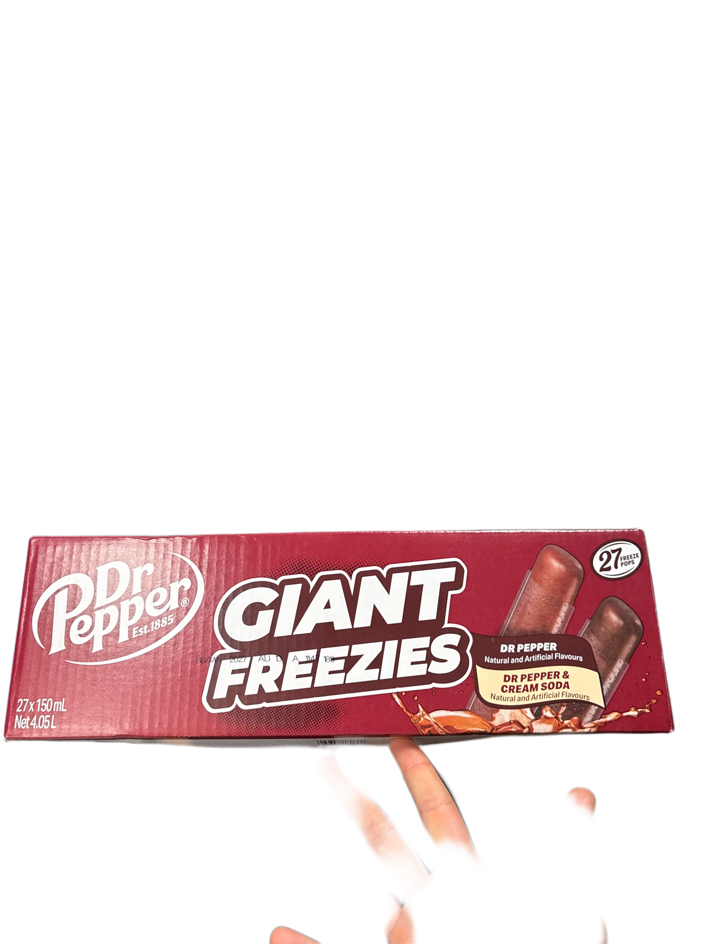 Dr Pepper Giant Freezies 150ML (27 Pack) - U.S Edition