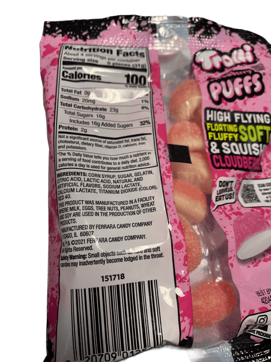 Trolli Strawberry Puffs Flavour 120G - U.S Edition