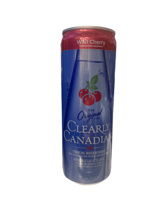 Clearly Canadian Sparkling Wild Cherry Cans 355ML - Canadian Edition