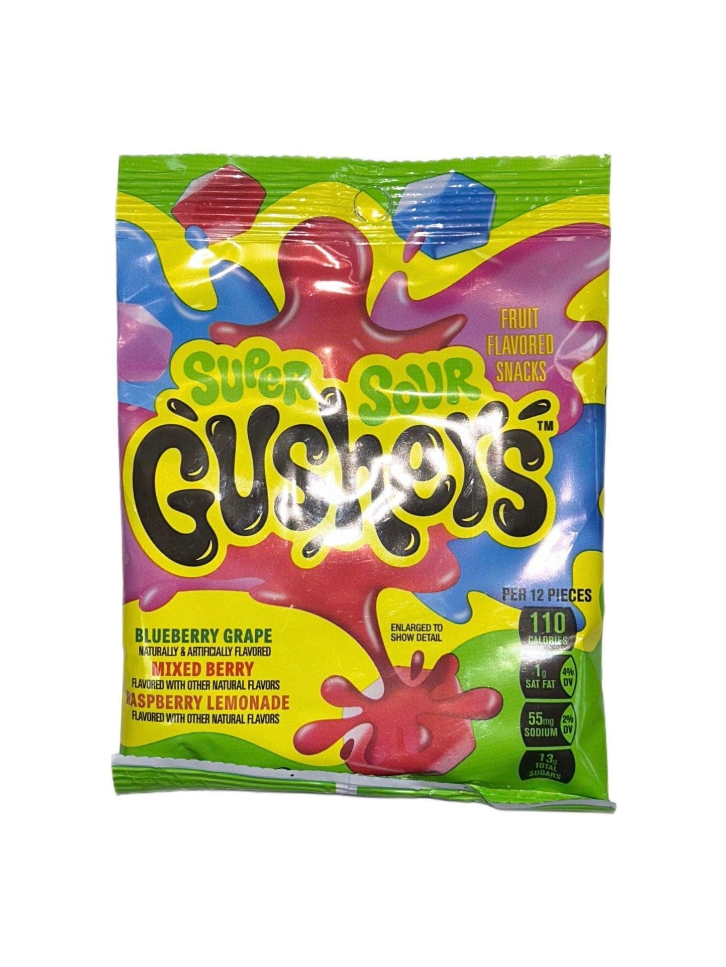 Fruit Gushers Super Sour Berry Bag 4.25OZ - U.S Edition